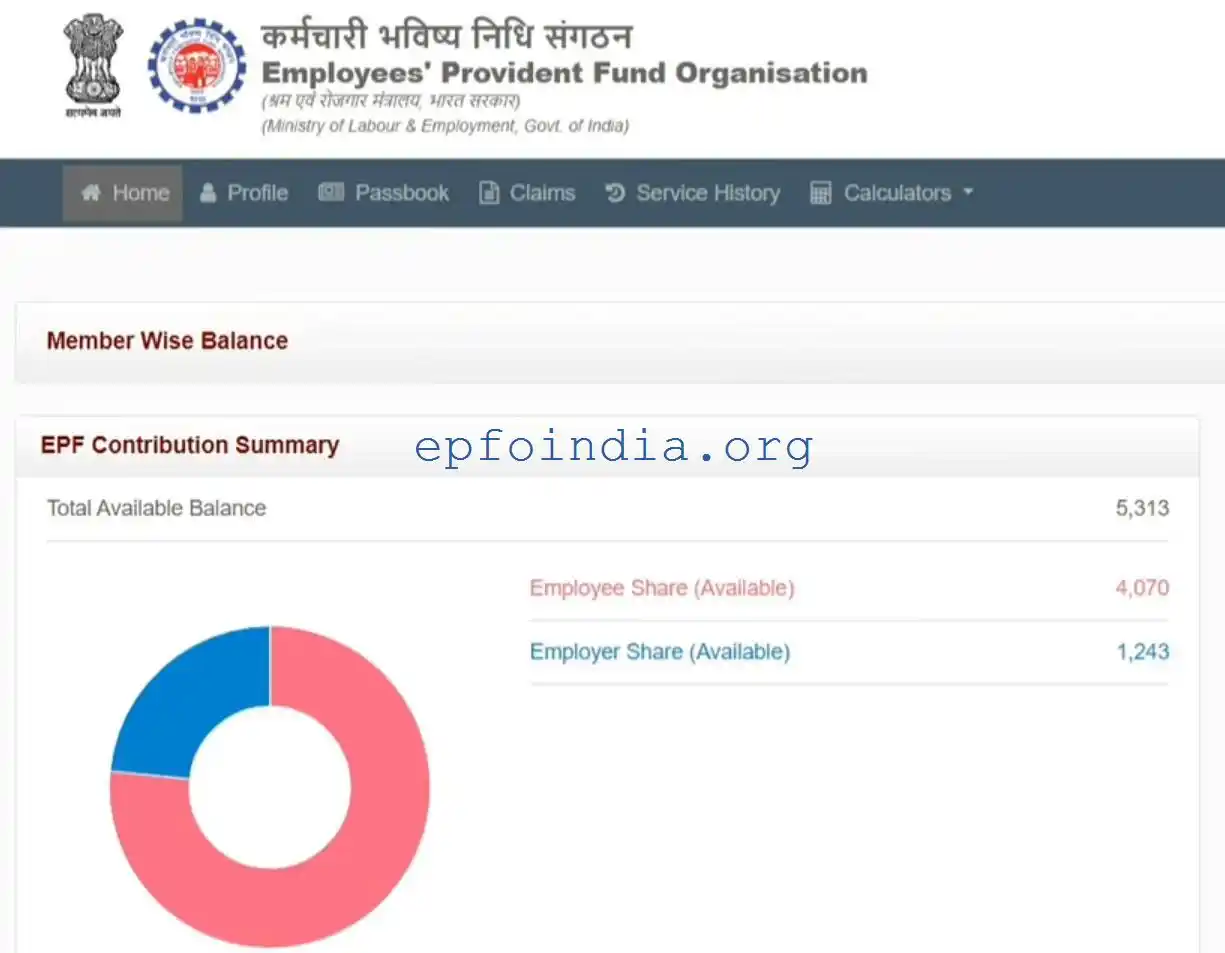 EPFO Balance Check Online