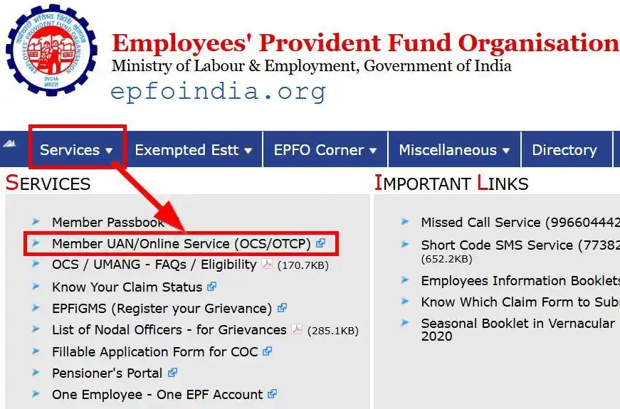 Find EPFO UAN Number Employees