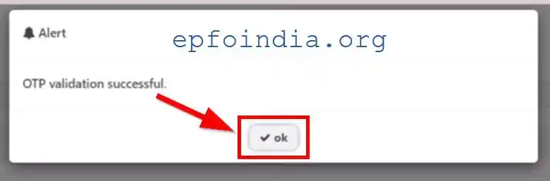 Find EPFO UAN Number Validate OTP Successful